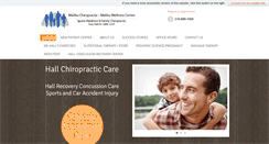 Desktop Screenshot of hallchirocare.com